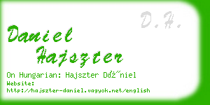 daniel hajszter business card
